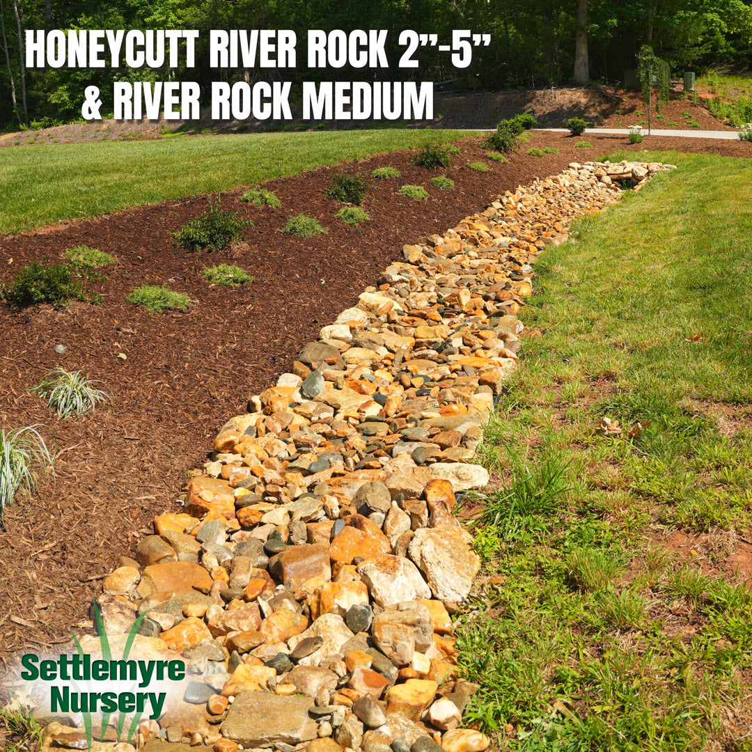 Honeycutt River Rock 2" - 5" Bulk Ton