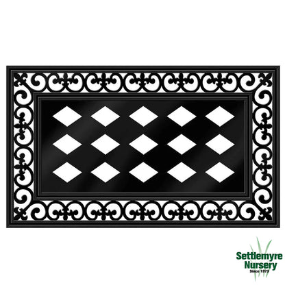 Mat Tray Black Scroll